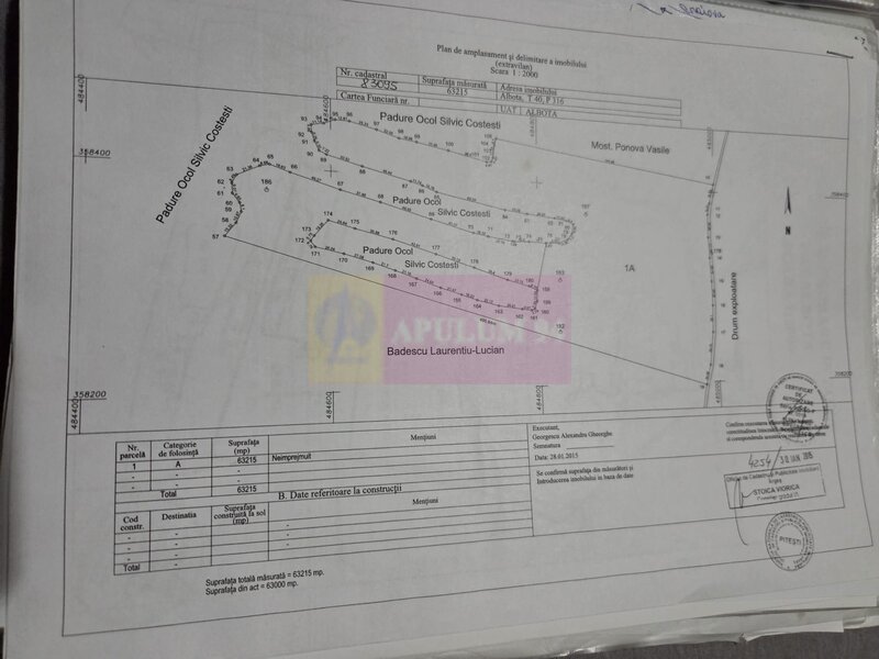 6,26 ha langa DEx12 Pitesti | 2,95 €/mp | acces DJ Pitesti–Craiova